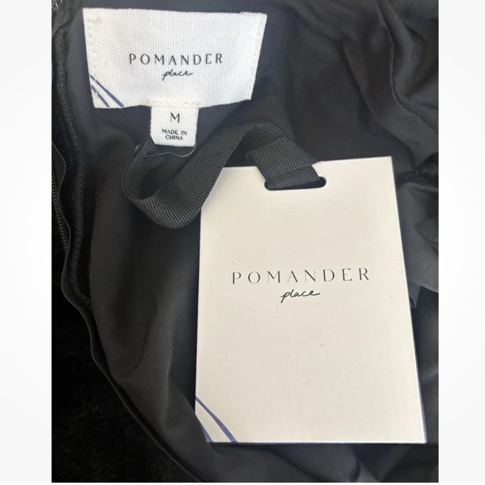 NWT | Tuckernuck Pomander Place Black Velvet Lillith Dress Midi - Picture 11 of 13
